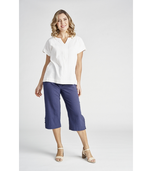 Short sleeve cotton top