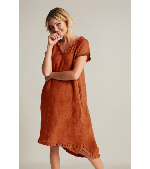 Linen the life dress