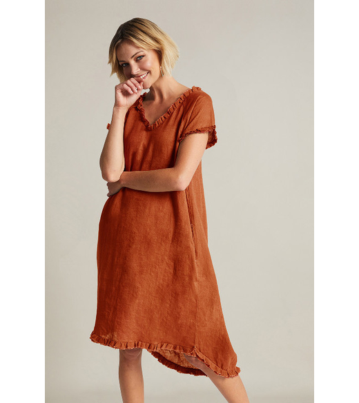 Linen the life dress