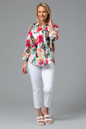 Paper floral print shirt-shirts-Gaby's