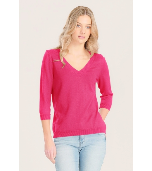 3/4 sleeve V neck top