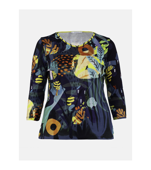 3/4 sleeve print top