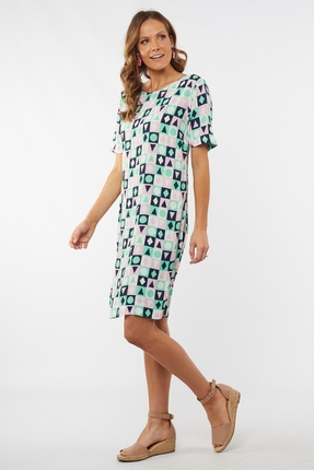 Summer geo shift dress-dresses-Gaby's