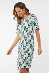 Summer geo shift dress