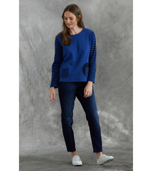 Spot stripe tee