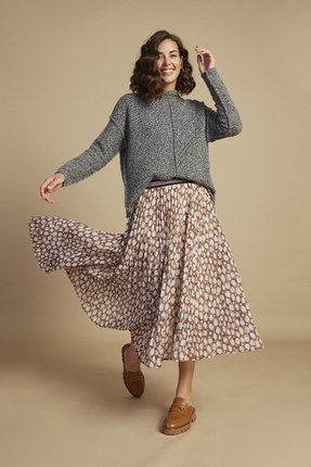 Bedrock print pleat skirt-madly-sweetly-Gaby's