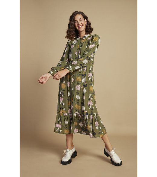 Anything grows midi dress