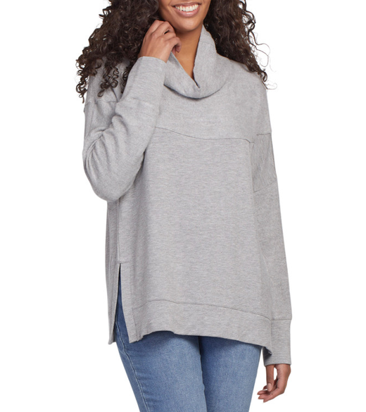 Long sleeve top with side slits