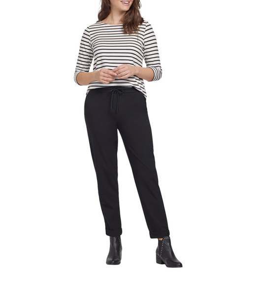 Boat neck 3/4 slv top