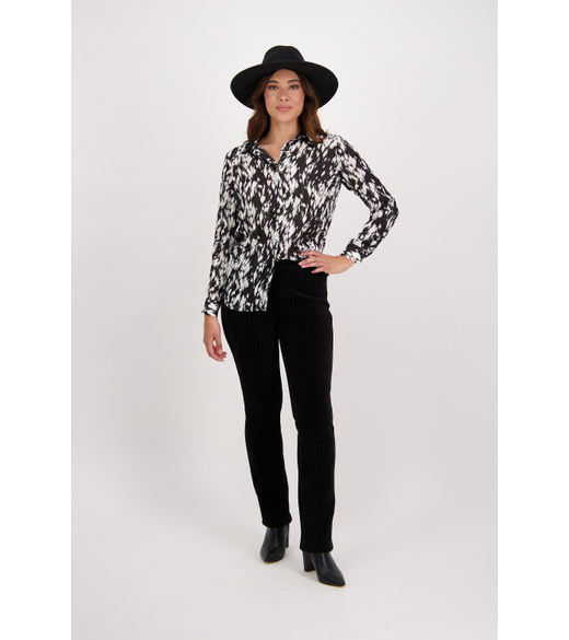 Slim leg plush pull-on pant