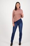 Merino polo neck top