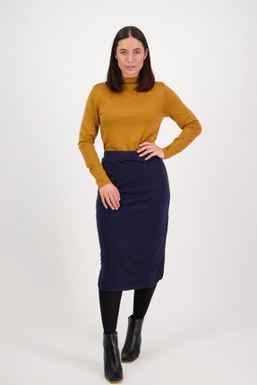 Merino double layer pull on skirt-skirts-Gaby's
