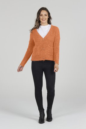 Mohair cardigan with pockets-knitwear-Gaby's
