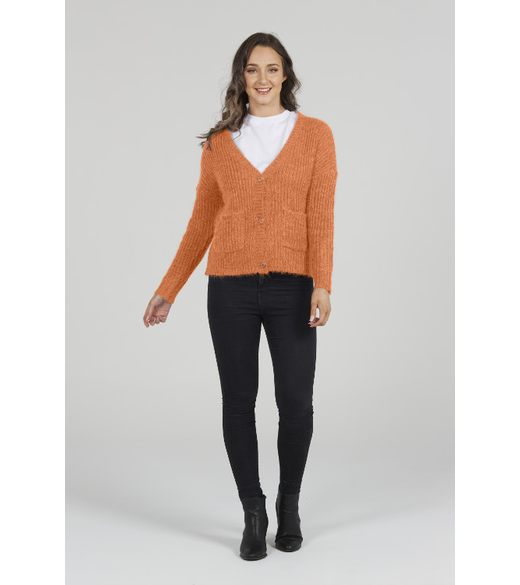 Mohair cardigan with pockets