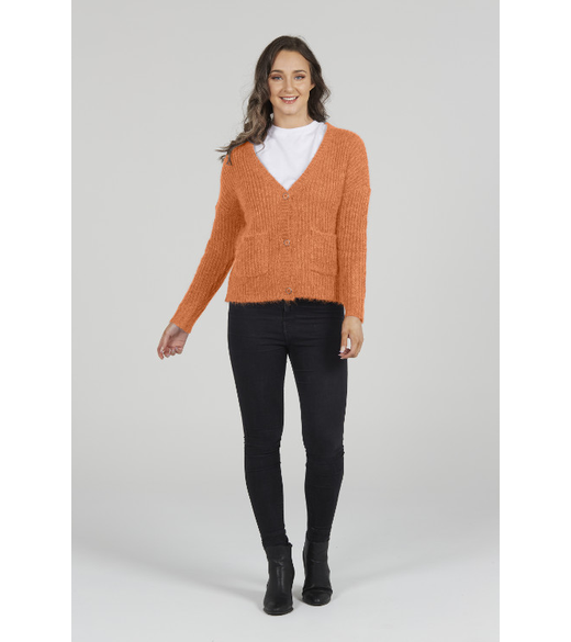 Mohair cardigan with pockets