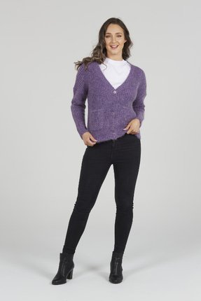 Mohair cardigan with pockets-bridge-and-lord-Gaby's