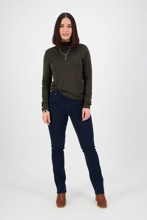 Slim leg jean wih top stitching-pants-and-leggings-Gaby's