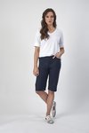 Poplin straight leg short