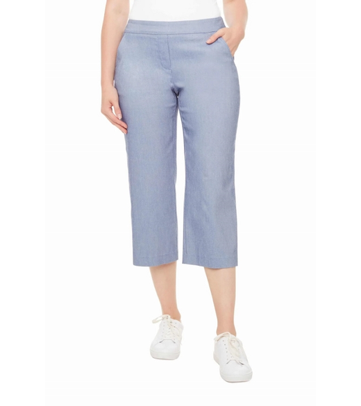 Wide leg crop pant with pockets