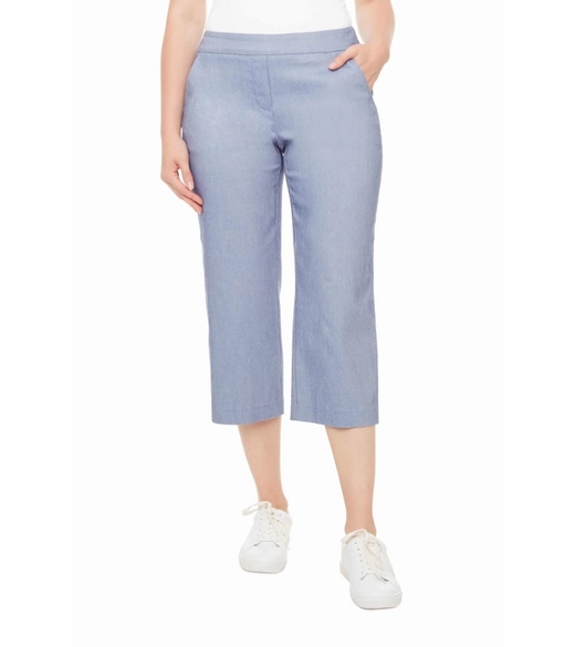 Wide leg crop pant with pockets