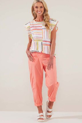Pastel check tee-tops-Gaby's