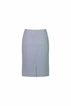 Print lightweight flat front skirt