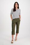 Poplin pull on cargo pant