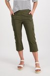 Poplin pull on cargo pant