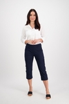 Poplin pull-on cargo pant