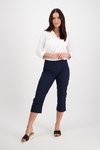 Poplin pull-on cargo pant