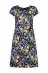 Printed lightweight fitted dress