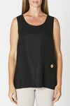 Sleeveless linen top