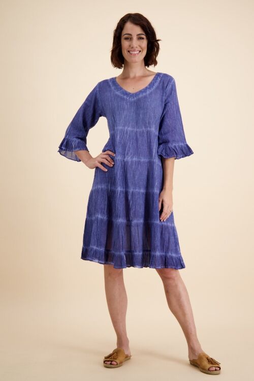 Hallie Stripe Spring 3/4 Slv Dress main image 0