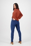 Slim leg denim pull on