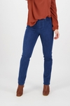 Slim leg denim pull on