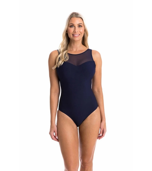 Textured high neck mesh