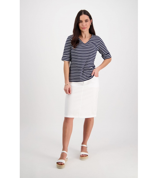 Printed skirt centre back vent