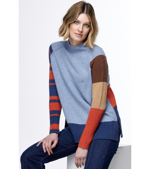 Colour Block jumper LabelsZaket & Plover Gaby's Warkworth ZAKET