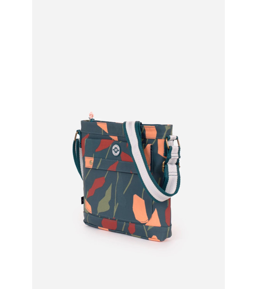 Turning leaf cross body bag