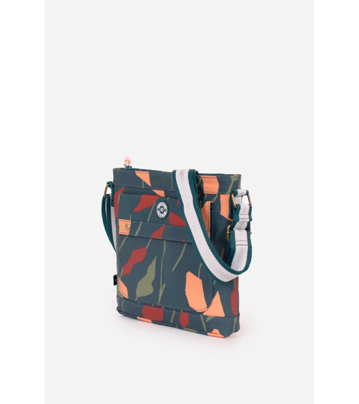 Turning leaf cross body bag